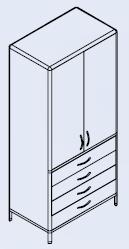 Szafy medyczne FORMED S2D/4S/90