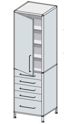 Szafy medyczne TRIBO typ 5206