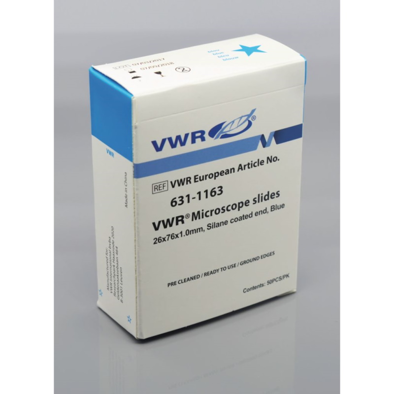 Szkiełka podstawowe VWR pokryte silikonem