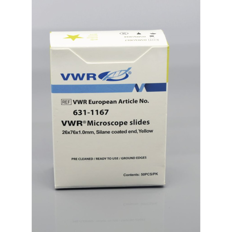 Szkiełka podstawowe VWR pokryte silikonem