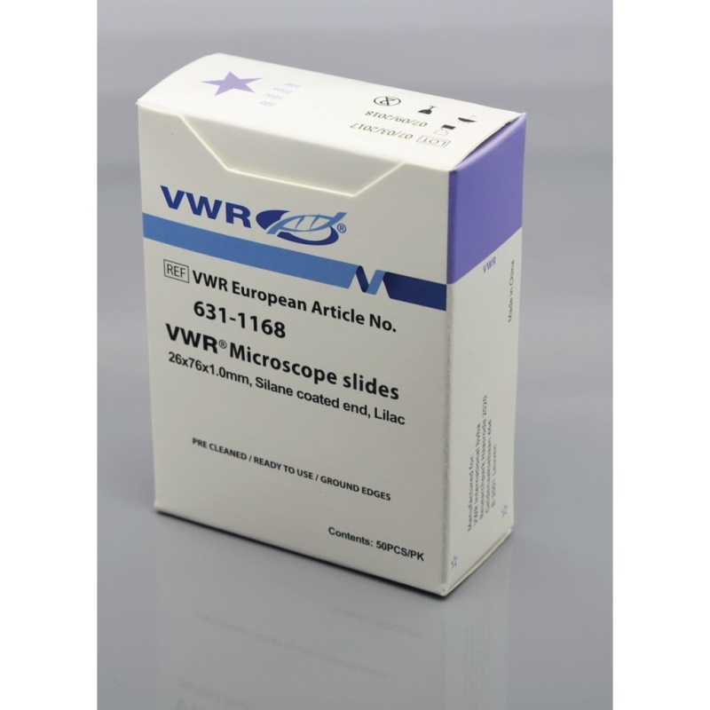 Szkiełka podstawowe VWR pokryte silikonem