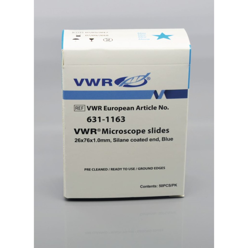 Szkiełka podstawowe VWR pokryte silikonem