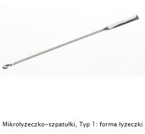 Szpatułki, łyżeczki i szufelki z metalu Bochem Mikrołyżeczko-szpatułka