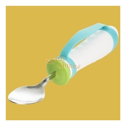 Sztućce dla pacjentów i osób niepełnosprawnych PDS CARE Łyżka z obciążnikami i wyginaną elastyczną końcówką.