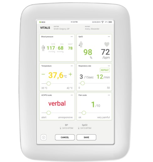 Tablety medyczne do diagnostyki parametrów życiowych MESI MESI mTABLET