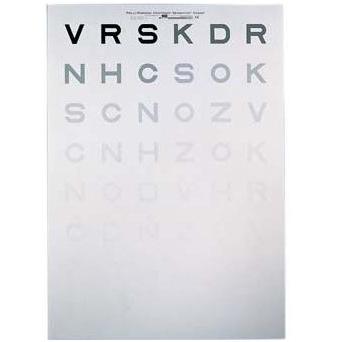 Tablice do badania wrażliwości na kontrast HAAG STREIT Pelli-Robson