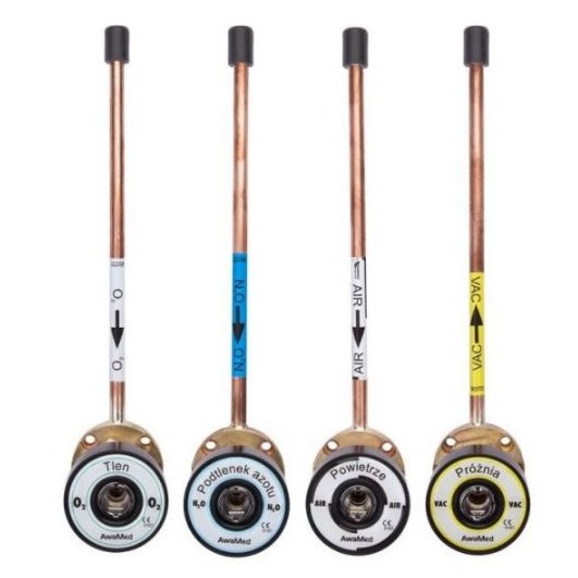 Tablice i punkty poboru gazów medycznych (kasetony) AwaMed - Medizintechnik AGA