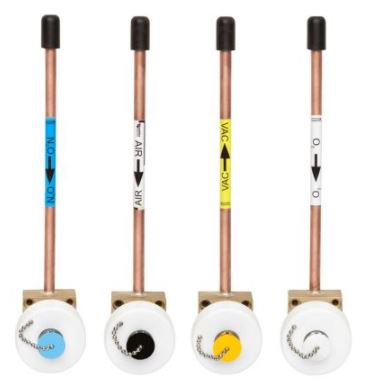 Tablice i punkty poboru gazów medycznych (kasetony) AwaMed - Medizintechnik AGA ZTM PPA / PPZA