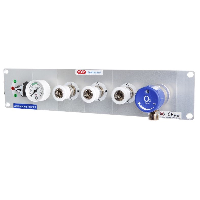 Tablice i punkty poboru gazów medycznych (kasetony) GCE Panele ambulansowe