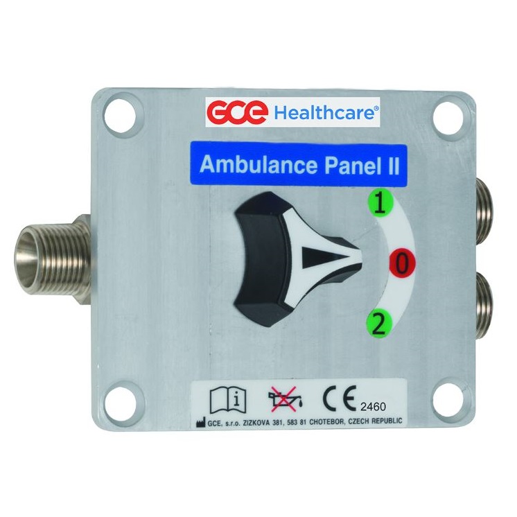 Tablice i punkty poboru gazów medycznych (kasetony) GCE Panele ambulansowe