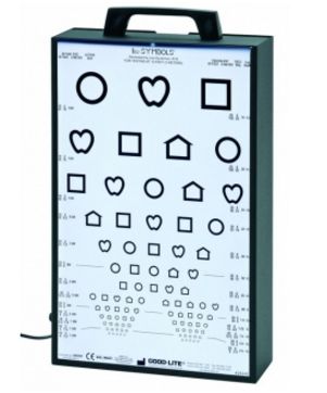 Tablice okulistyczne do badania ostrości wzroku Good-lite ESV1200 podświetlana