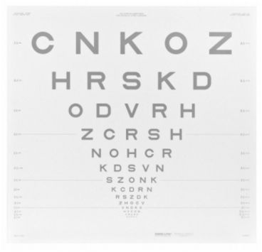 Tablice okulistyczne do badania ostrości wzroku Good-lite ETDRS 25% 500023