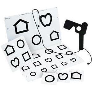 Tablice okulistyczne do badania ostrości wzroku Good-lite Symbole LEA dla niedowidzących 52029