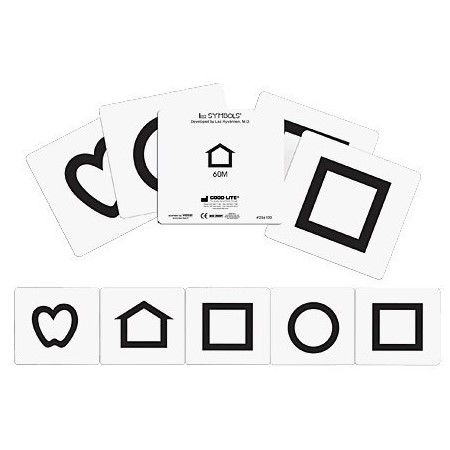 Tablice okulistyczne do badania ostrości wzroku Good-lite Symbole LEA Karty 52117