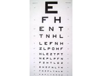 Tablice okulistyczne do badania ostrości wzroku Mała Poligrafia Tablica okulistyczna literki "E"