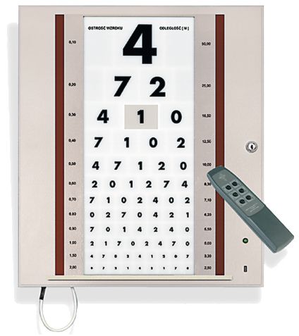 Tablice okulistyczne do badania ostrości wzroku Meden-Inmed OKO