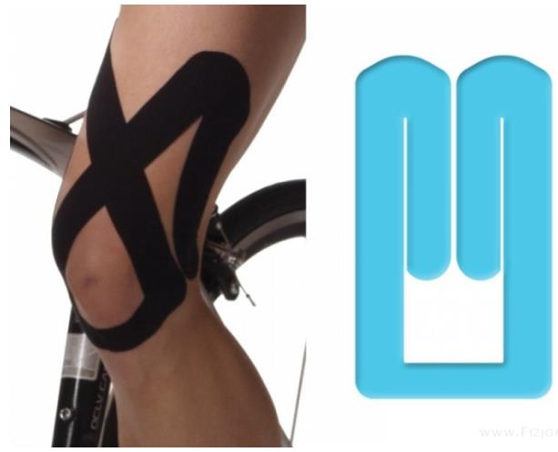 Taśmy kinezjologiczne (Tapy,Tejpy) NITTO DENKO K-Active Tape PreCut Kolano, Rzepka