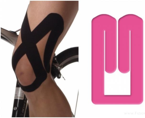 Taśmy kinezjologiczne (Tapy,Tejpy) NITTO DENKO K-Active Tape PreCut Kolano, Rzepka