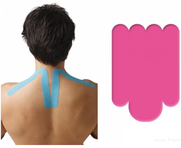 Taśmy kinezjologiczne (Tapy,Tejpy) NITTO DENKO K-Active Tape PreCut Kręgosłup Szyjny