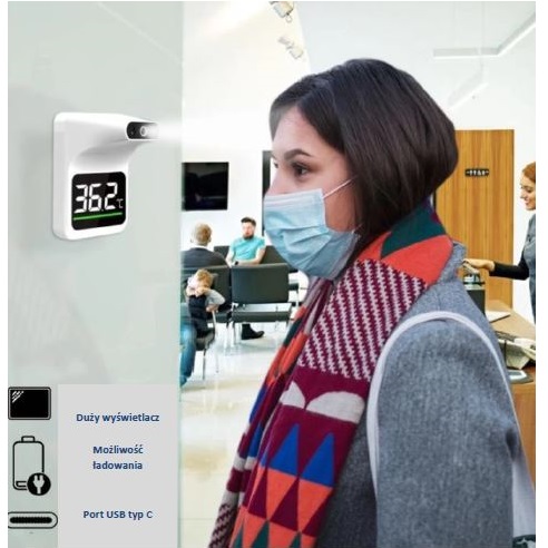 Termometry ścienne do monitoringu temperatury ciała Warda W1