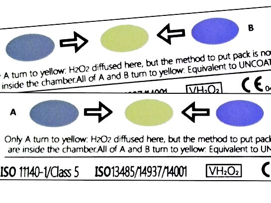 Testy chemiczne do sterylizacji nadtlenkiem wodoru (plazma) CASP test