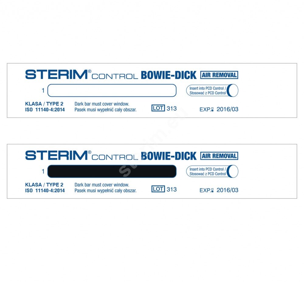 Testy chemiczne do sterylizacji parowej Informer Med Bowie&Dick Control