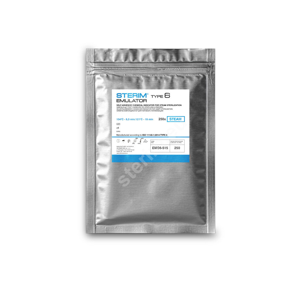Testy chemiczne do sterylizacji parowej Informer Med Emulator 6