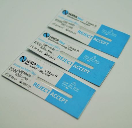 Testy chemiczne do sterylizacji parowej Norva Med Test chemiczny zintegrowany KLASA V