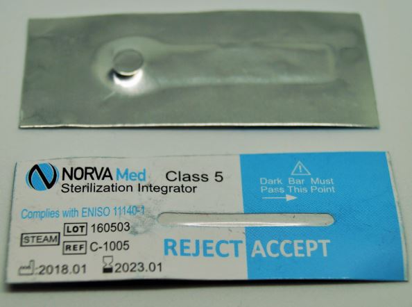 Testy chemiczne do sterylizacji parowej Norva Med Test chemiczny zintegrowany KLASA V