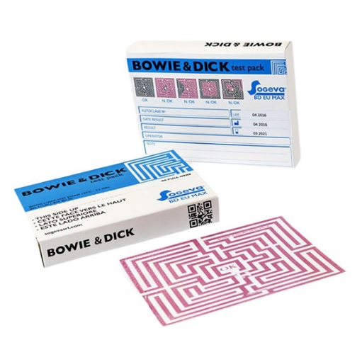 Testy chemiczne do sterylizacji parowej Sogeva Bowie-Dick