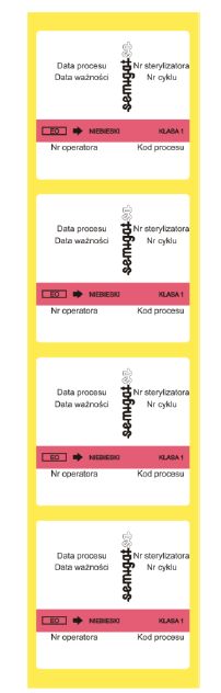 Testy chemiczne do sterylizacji tlenkiem etylenu B/D KTG LE