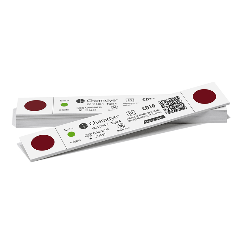 Testy chemiczne do sterylizacji tlenkiem etylenu Terragene CD10