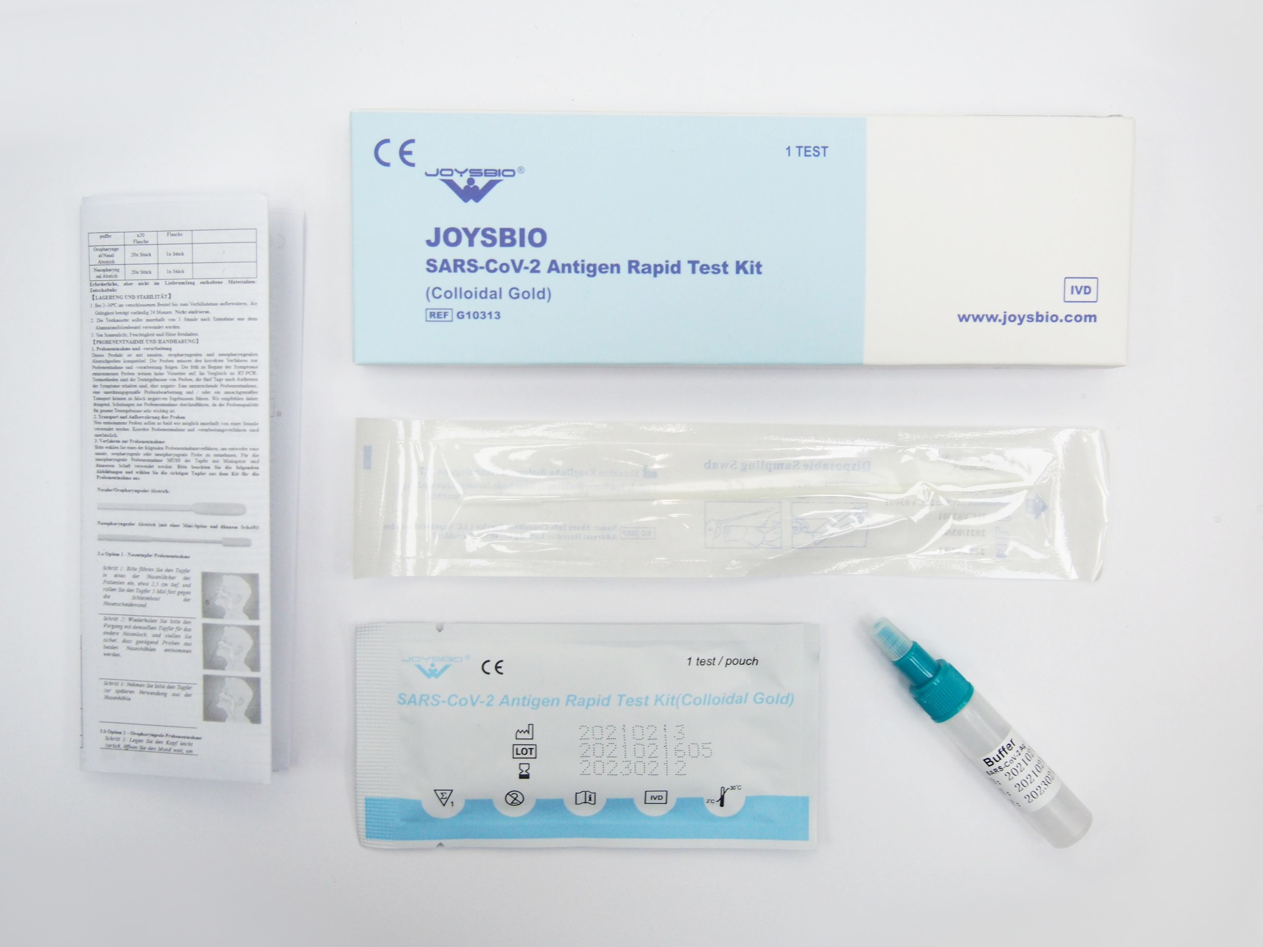 JOYSBIO SARSCoV2 Antigen Rapid Test Kit Testy do wykrywania obecności