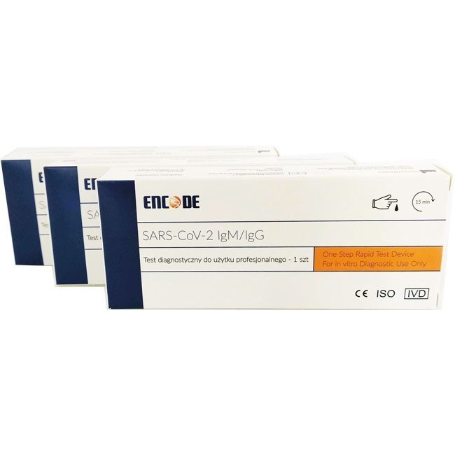 Testy do wykrywania przeciwciał koronawirusa SARS-CoV-2 COVID-19 Encode SARS-CoV-2IgM/IgG - pojedyncze