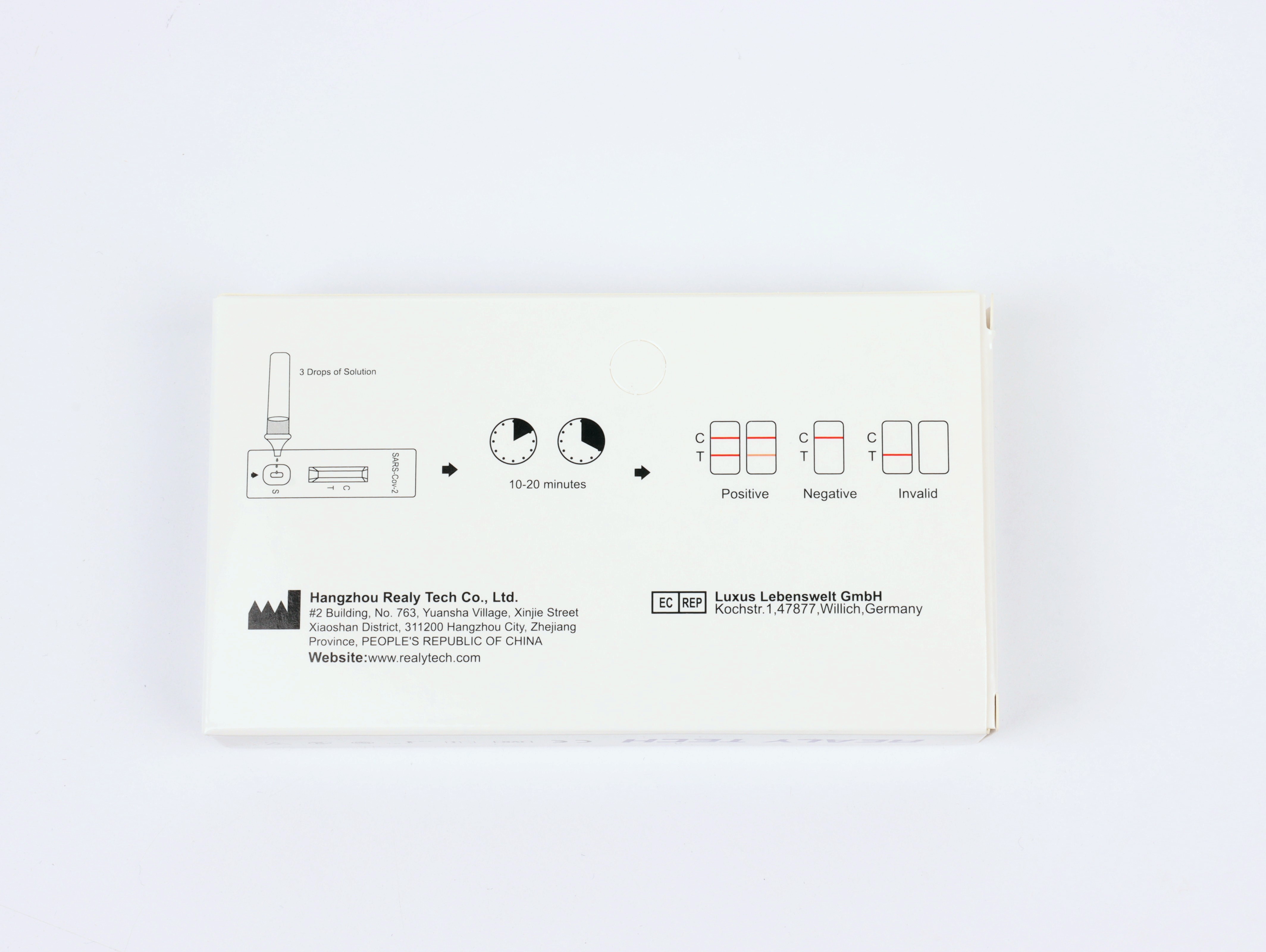 Testy do wykrywania przeciwciał koronawirusa SARS-CoV-2 COVID-19 REALY TECH SARS-COV-2 (ślina) 