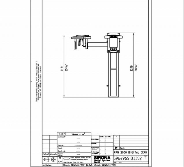 Tomografy stomatologiczne Sirona Orthophos XG 3D