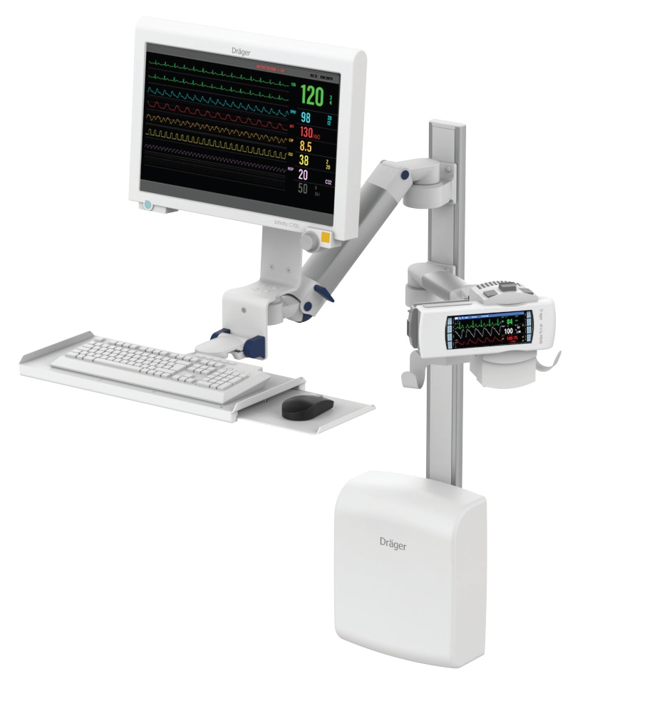 Uchwyty i statywy do kardiomonitorów oraz monitorów medycznych CIMmed CIM-med - Mocowania kardiomonitorów Dräger