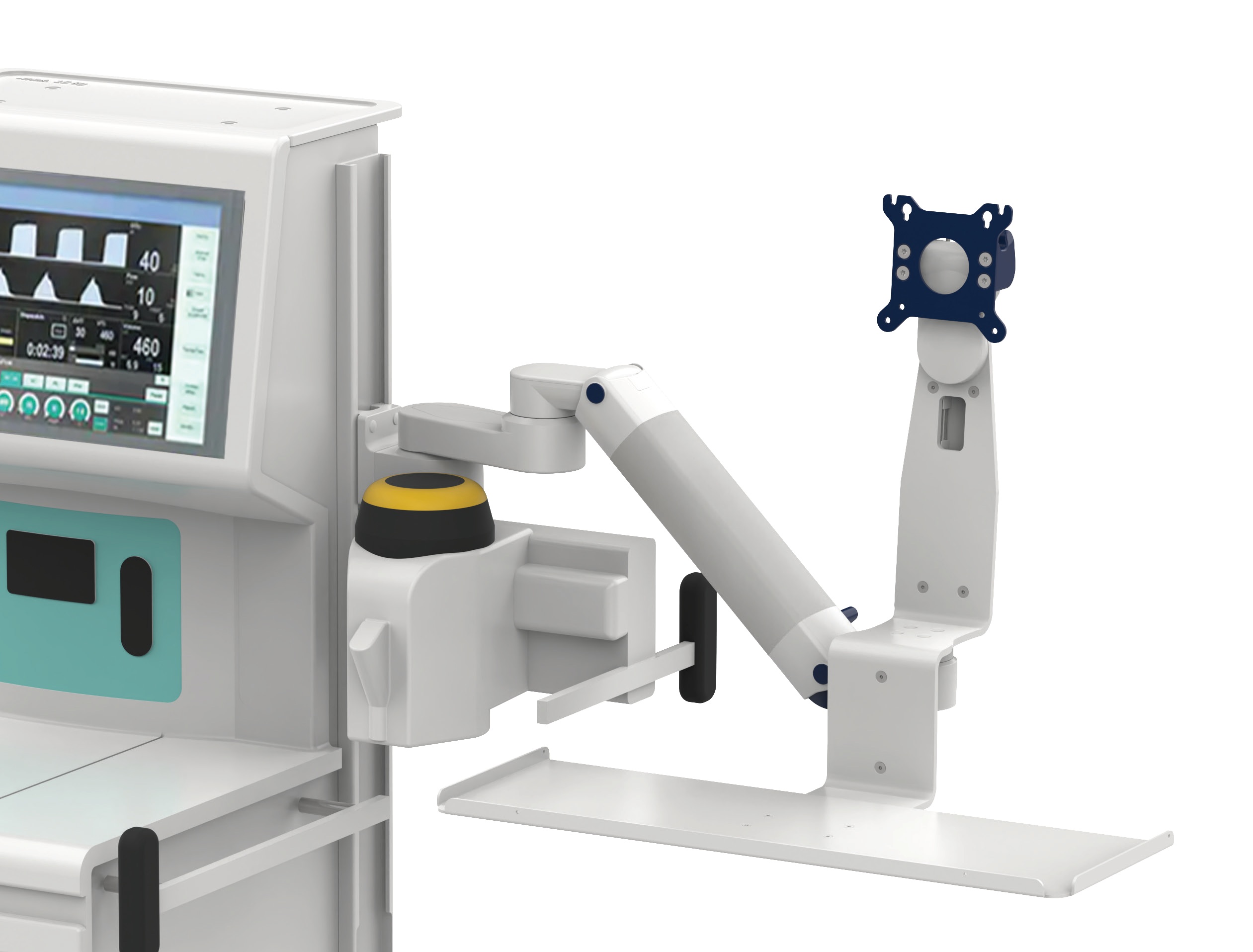 Uchwyty i statywy do kardiomonitorów oraz monitorów medycznych CIMmed CIM-med x12 - Mocowania do aparatów do znieczulenia Drager Atlan