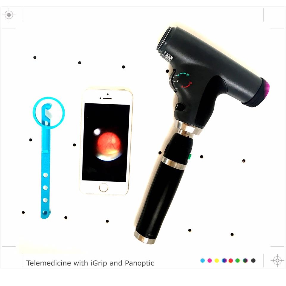 Uchwyty smartfonów do oftalmoskopów b/d iGrip