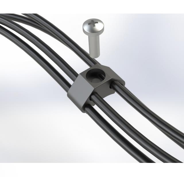 Uchwyty, zaciski, klipsy do hamulców do wózków inwalidzkich Recomedic H-UK-4-FRAME