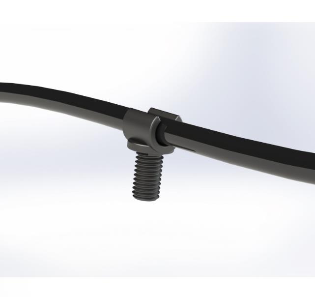 Uchwyty, zaciski, klipsy do hamulców do wózków inwalidzkich Recomedic H-UK-M5X13-5-SINGLE