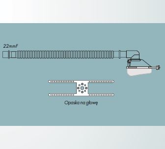 Układy oddechowe do respiratorów R-Vent Medikal Obwód BiPAP z maska nosową