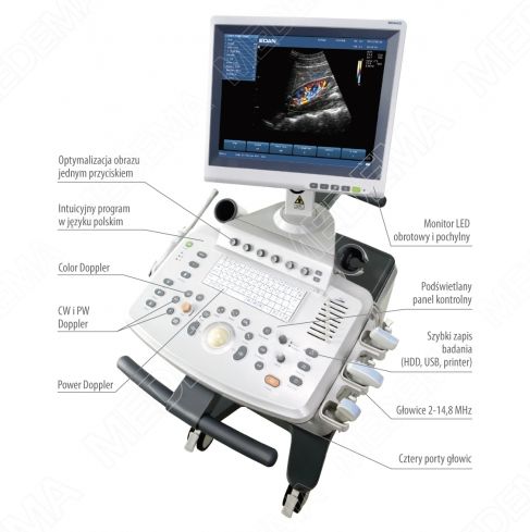 Ultrasonografy stacjonarne wielonarządowe - USG EDAN U2