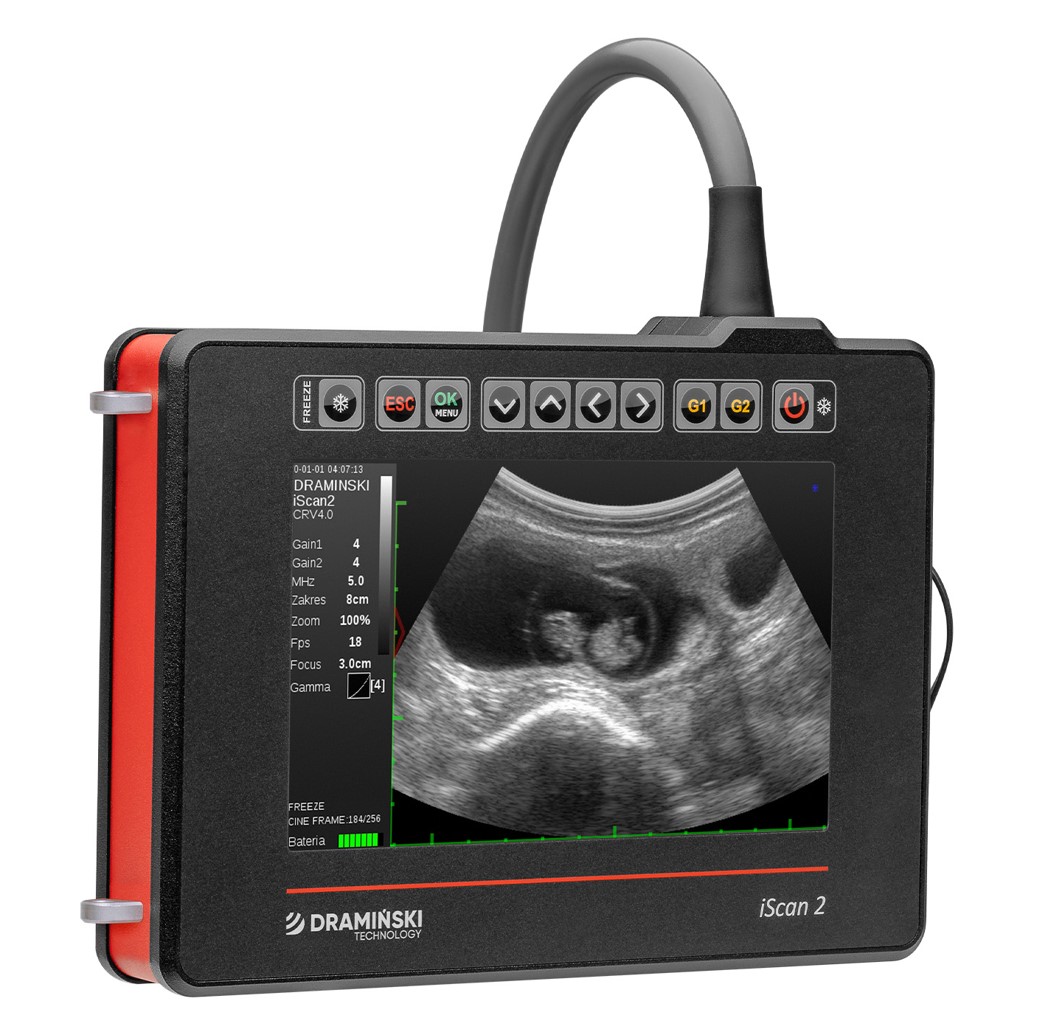 Ultrasonografy wielonarządowe weterynaryjne - USG DRAMIŃSKI iScan 2