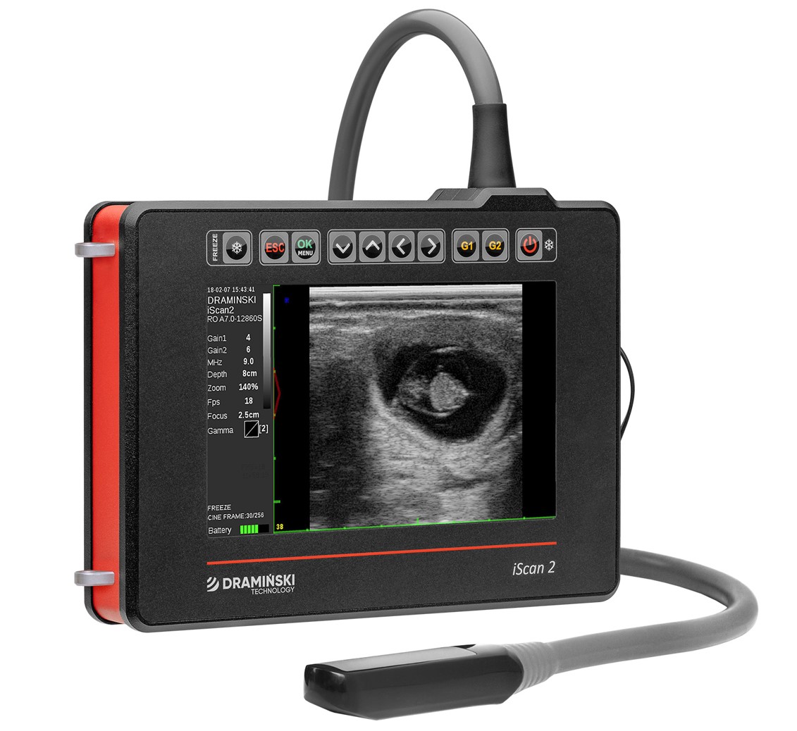 Ultrasonografy wielonarządowe weterynaryjne - USG DRAMIŃSKI iScan 2