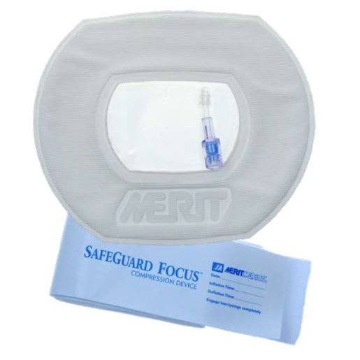 Urządzenia uciskowe po wszczepieniu rozruszników serca Merit Medical SafeGuard Focus