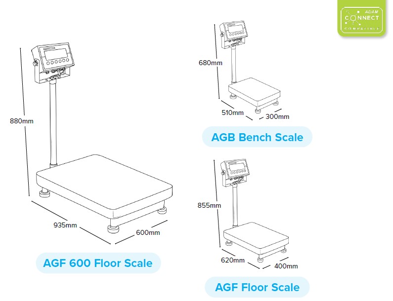 Wagi medyczne, lekarskie i laboratoryjne Adam AGB / AGF
