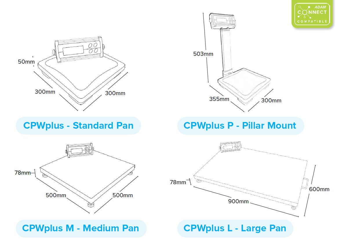 Wagi medyczne, lekarskie i laboratoryjne Adam CPWplus