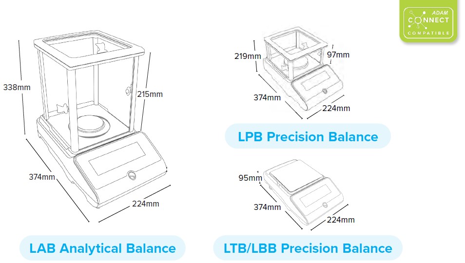 Wagi medyczne, lekarskie i laboratoryjne Adam Luna LAB/LPB/LTB/LBB