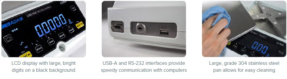 Wagi medyczne, lekarskie i laboratoryjne Adam Luna LAB/LPB/LTB/LBB